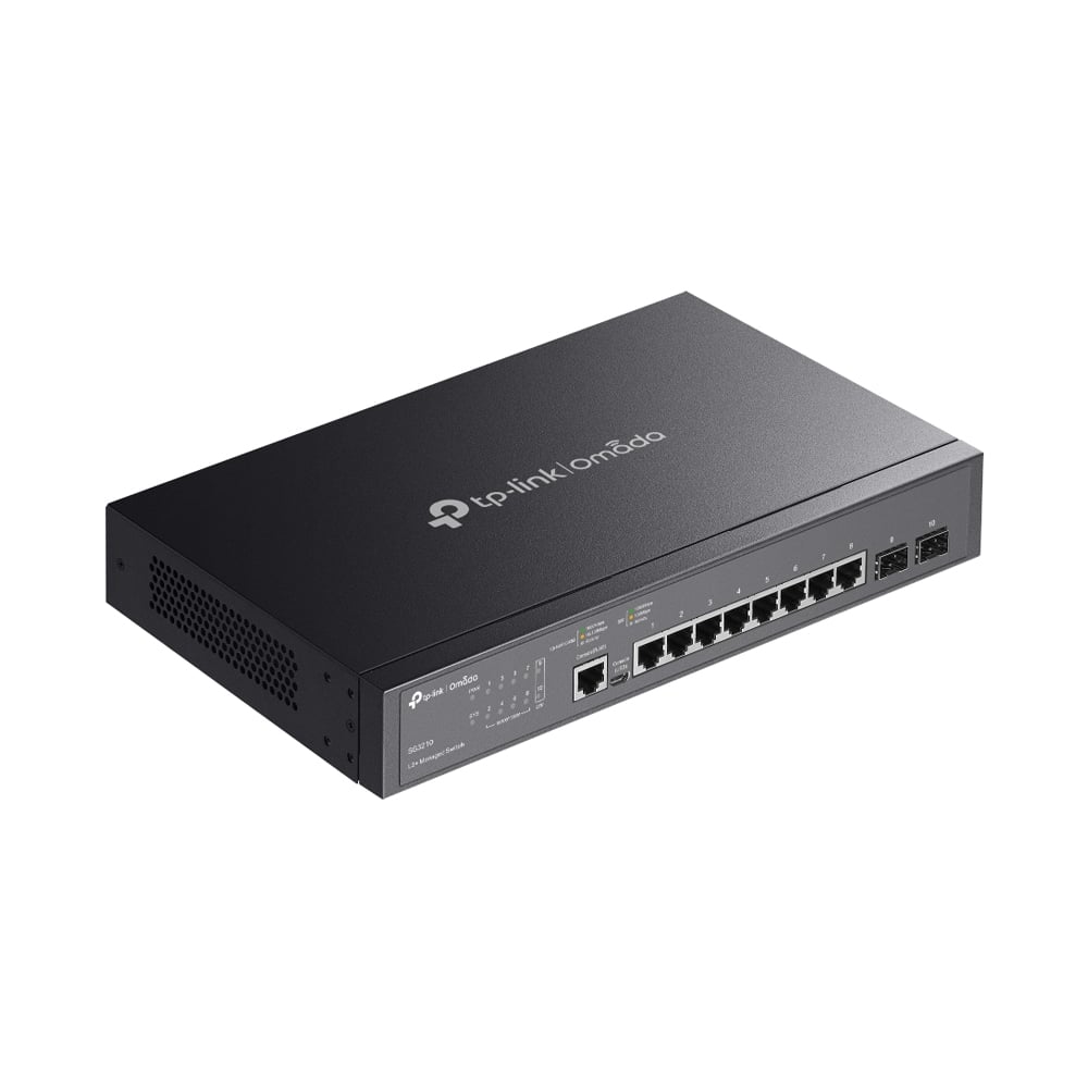 SWITCH TP-LINK TL-SG3210 8 PUERTOS GIGABIT ADMINISTRACIÓN VELOCIDAD 2 SFP - 1