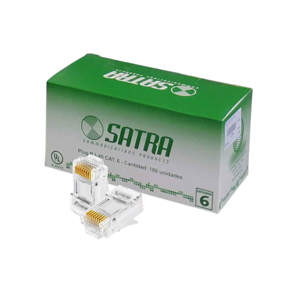 CONECTOR RJ45 CONEC-CAT6 CATEGORÍA 6 VELOCIDAD - 1