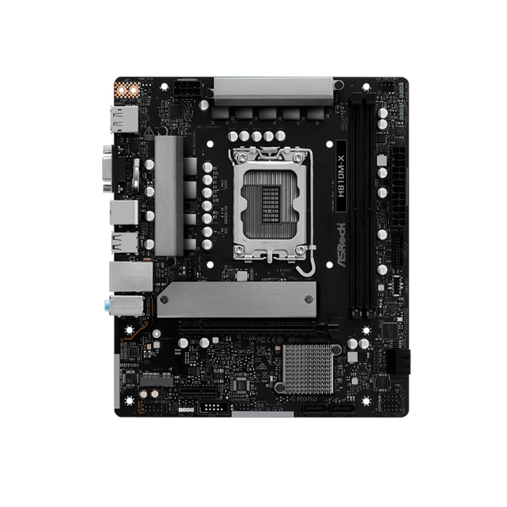 PLACA MADRE ASROCK H810M-X LGA 1851 DDR5 HDMI-DP - 1