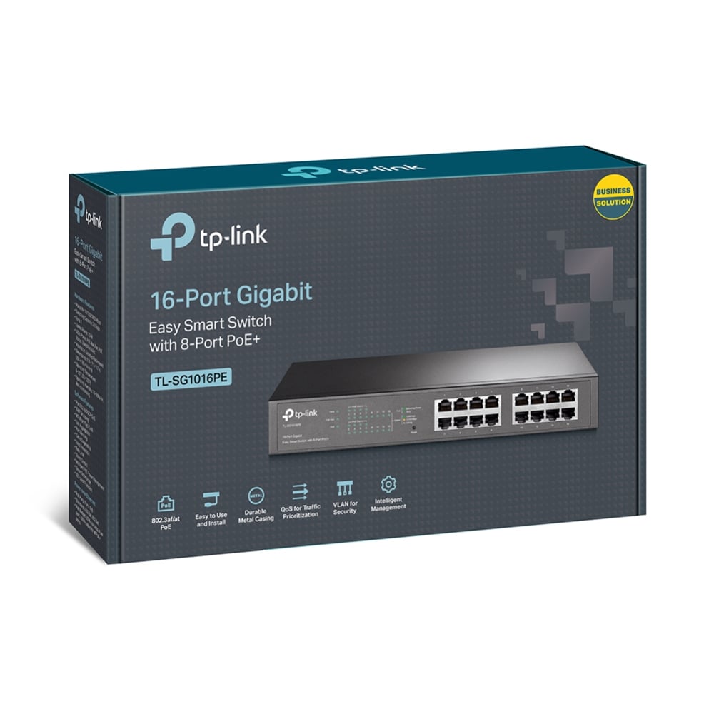 SWITCH TP-LINK TL-SG1016PE 8 PUERTOS GIGABIT 110W POE - 1
