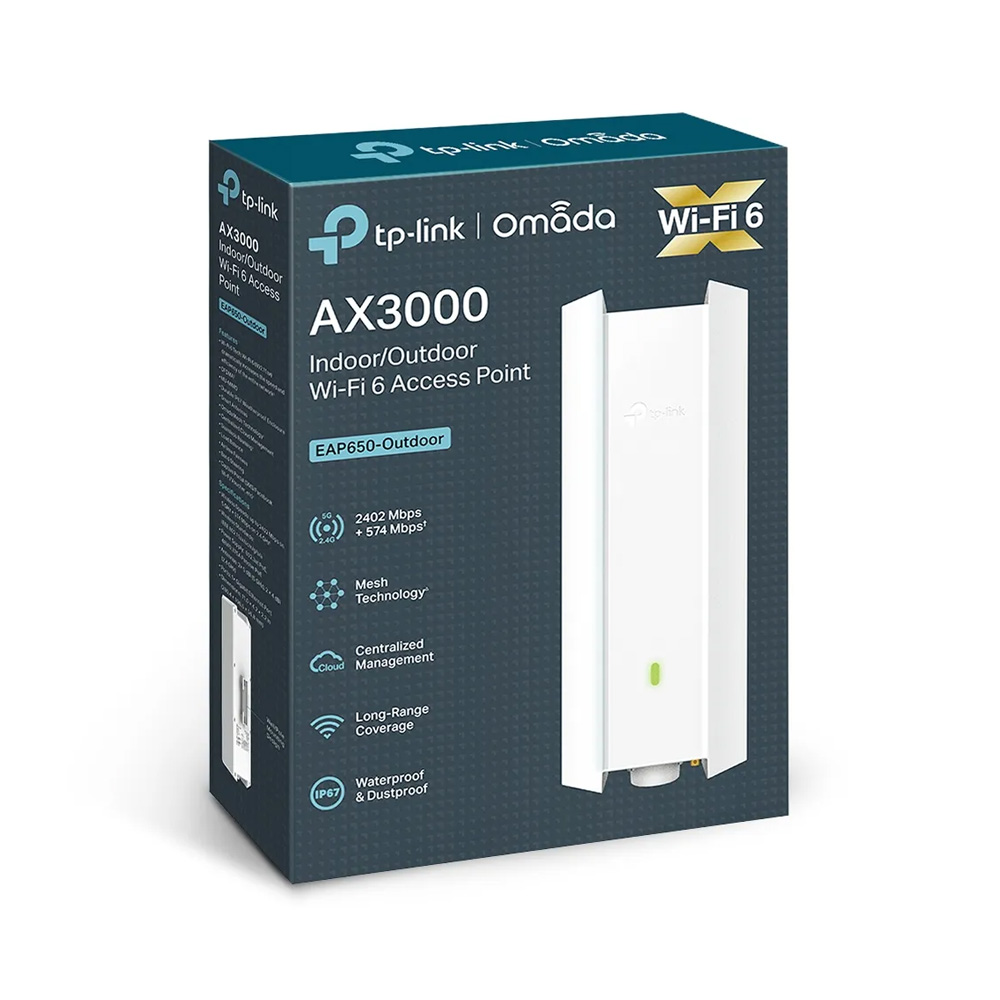 ACCESS POINT TP-LINK EAP650 OUTDOOR AX3000 WIFI6 CONECTIVIDAD - 1