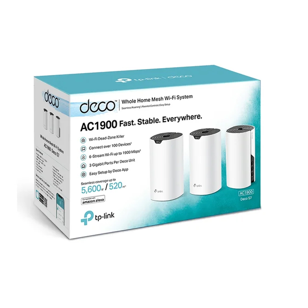SISTEMA WIFI MESH TP-LINK DECO S7 AC1900 VELOCIDAD 1900 MBPS - 1