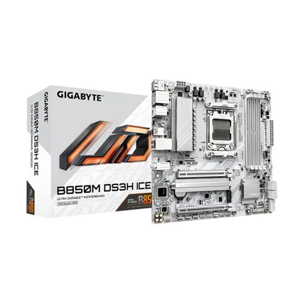 PLACA BASE GIGABYTE B850M DS3H ICE DDR5 SOCKET AM5 CON COMPATIBILIDAD DDR5 - 1