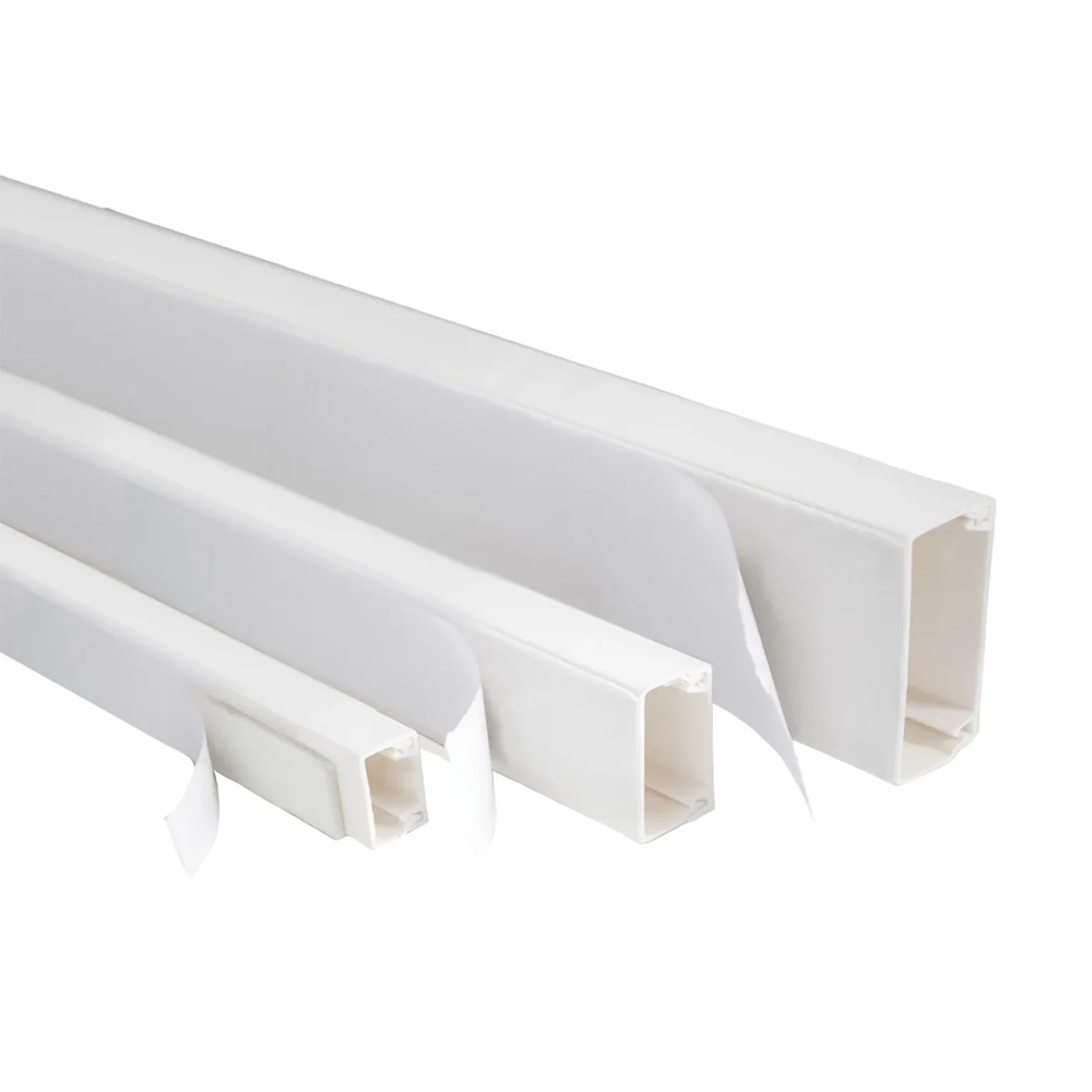 CANALETA SATRA 15X10 ADHESIVA 2 MTS COLOR BLANCO - 1