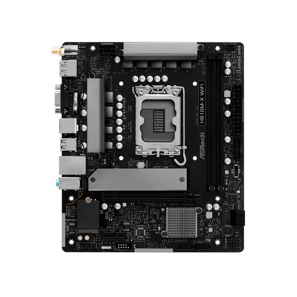 MOTHERBOARD ASROCK H810M-X WIFI LGA 1851 CONECTIVIDAD HDMI DP - 1