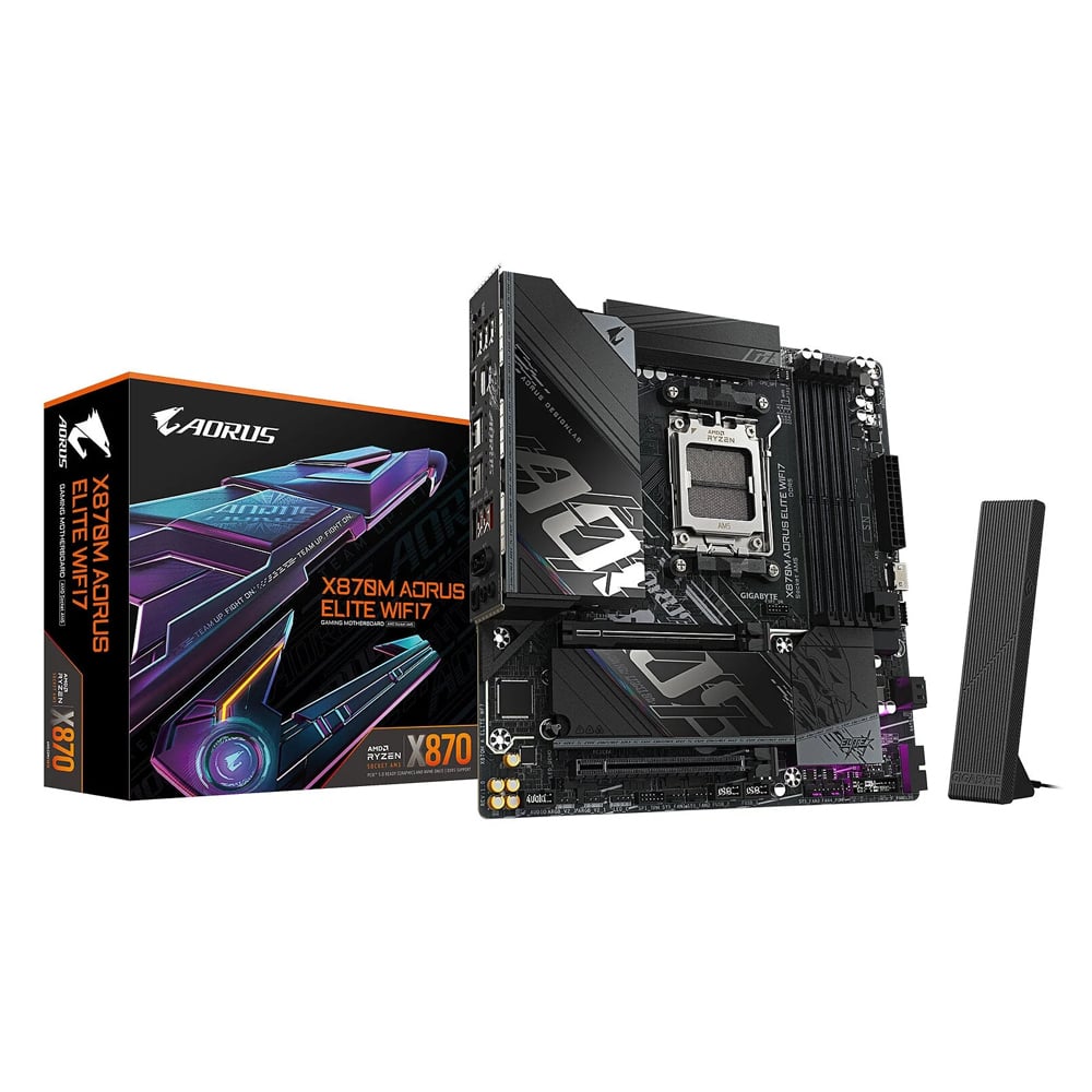 PLACA BASE GIGABYTE X870M AORUS ELITE WIFI7 DDR5 SOCKET AM5 CON CONECTIVIDAD WIFI7 - 1