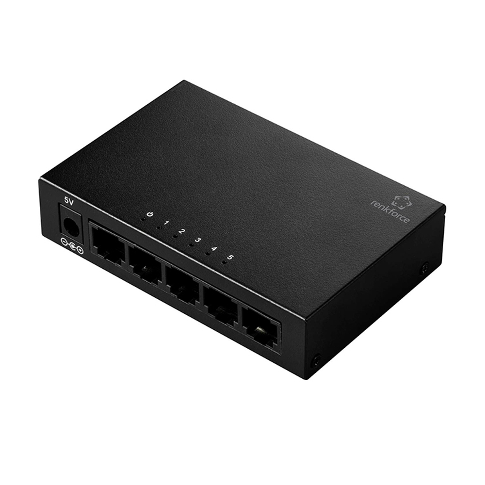 SWITCH DE RED RENKFORCE RF-US-500 5 PUERTOS 1 GBIT/S - 1