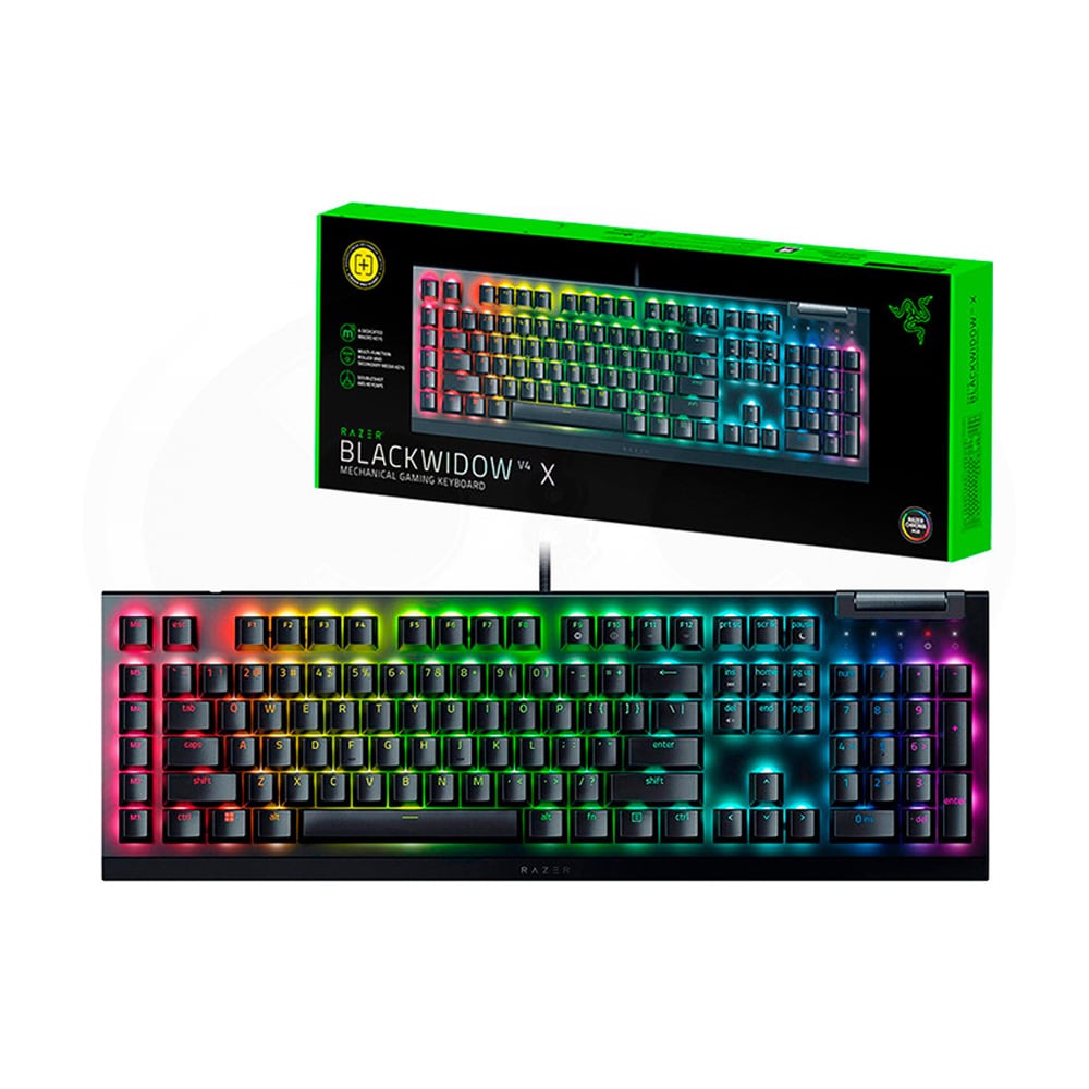 TECLADO RAZER BLACKWIDOW V4 75% MECÁNICO HOT-SWAPPABLE 8000 HZ CHROMA PHANTOM GREEN - 1