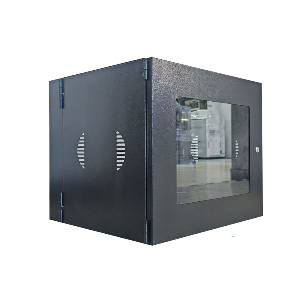 GABINETE DE PARED NACIONAL 10RU CAPACIDAD NEGRA DISEÑO COMPACTO VENTILACIÓN LATERAL - 1