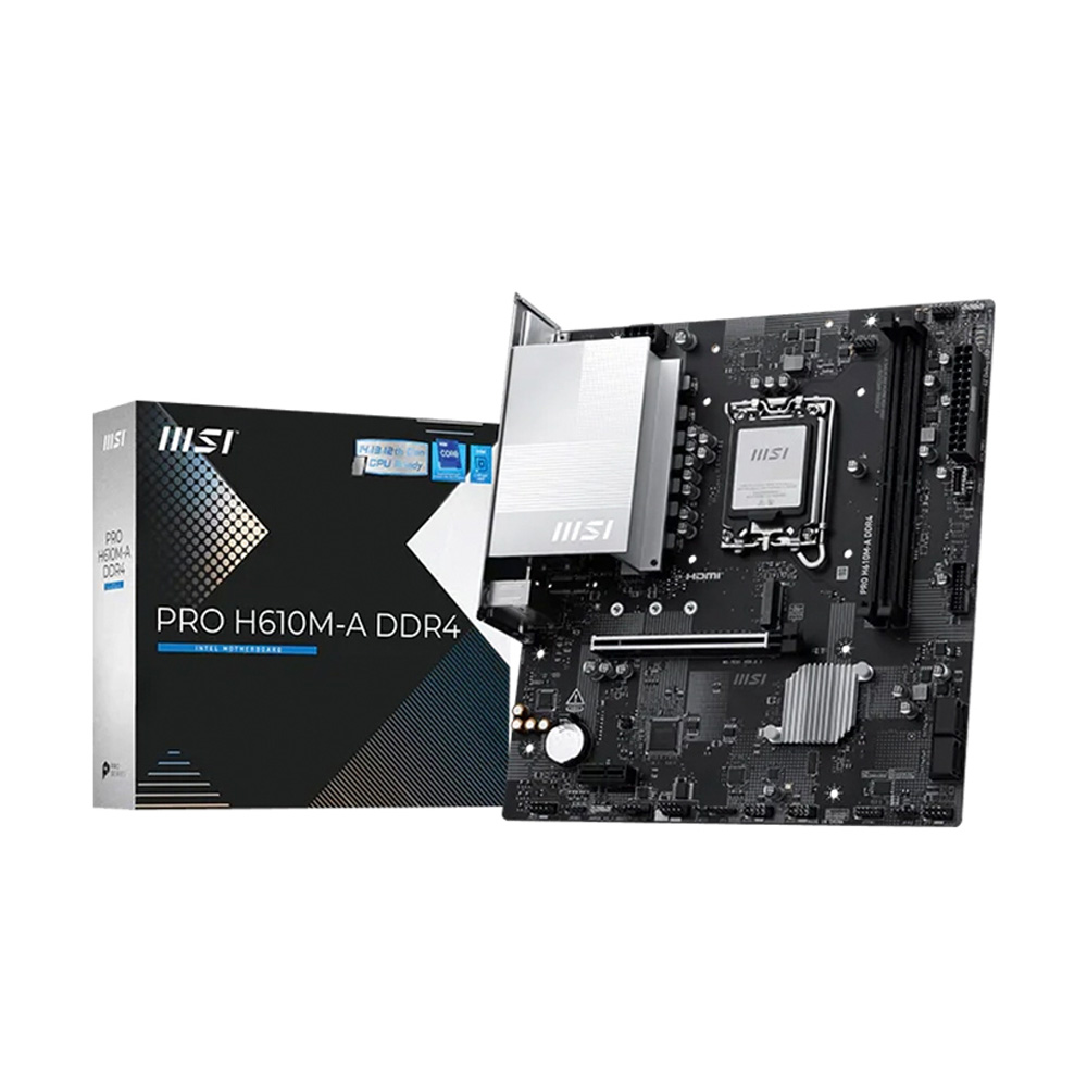 PLACA MADRE MSI PRO H610M-A DDR4 SOCKET LGA1700 PCIE 4.0 M.2 GEN3 HDMI 2.1 - 1