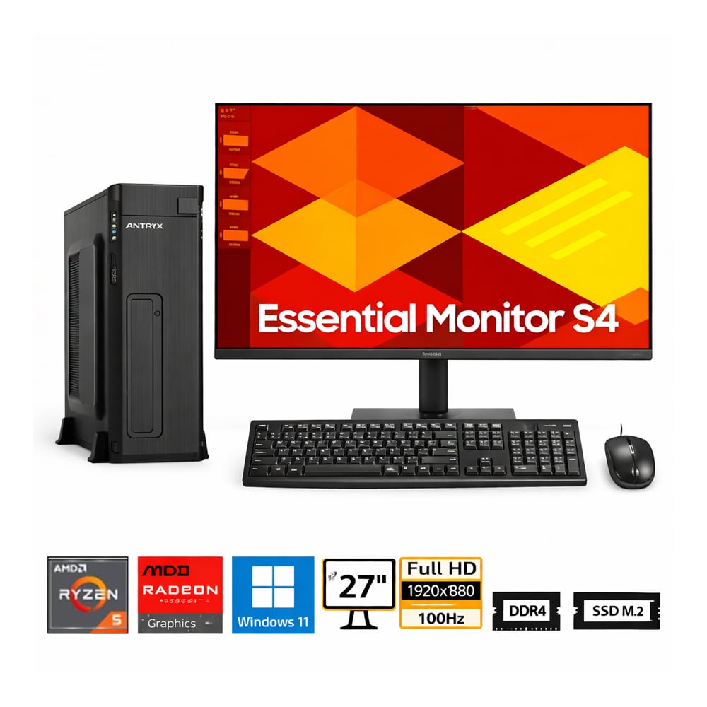 PC RYZEN 5 5600GT PROPC XS-100UK SLIM 16|512|27' GRAFICOS AMD RADEON, W11HOME - 1