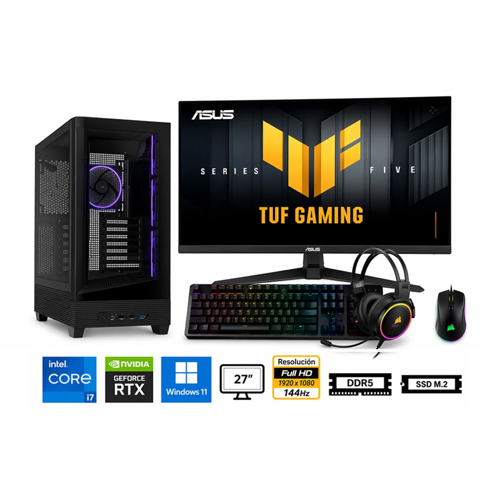 PC CORE I7-14700F PROPC A31 PLUS 16|512|27' GEFORCE RTX 5050 8GB, W11HOME - 1