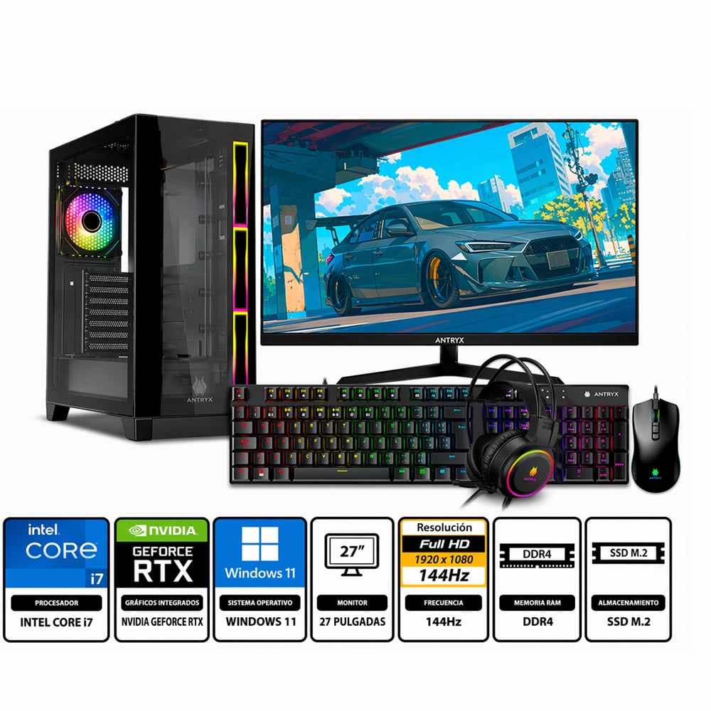 PC CORE I7-12700F PROPC FX-800 16|512|27' GEFORCE RTX 3050 6GB, W11HOME - 1