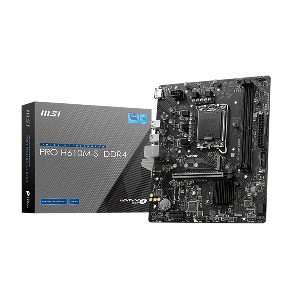 PLACA MSI PRO H610M-S LGA 1700 MATX DDR4 COMPATIBILIDAD MATX - 1