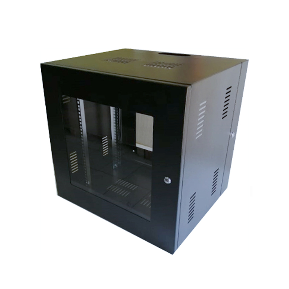 GABINETE DE PARED NACIONAL 15RU METÁLICO NEGRO CON VENTILACIÓN LATERAL - 1