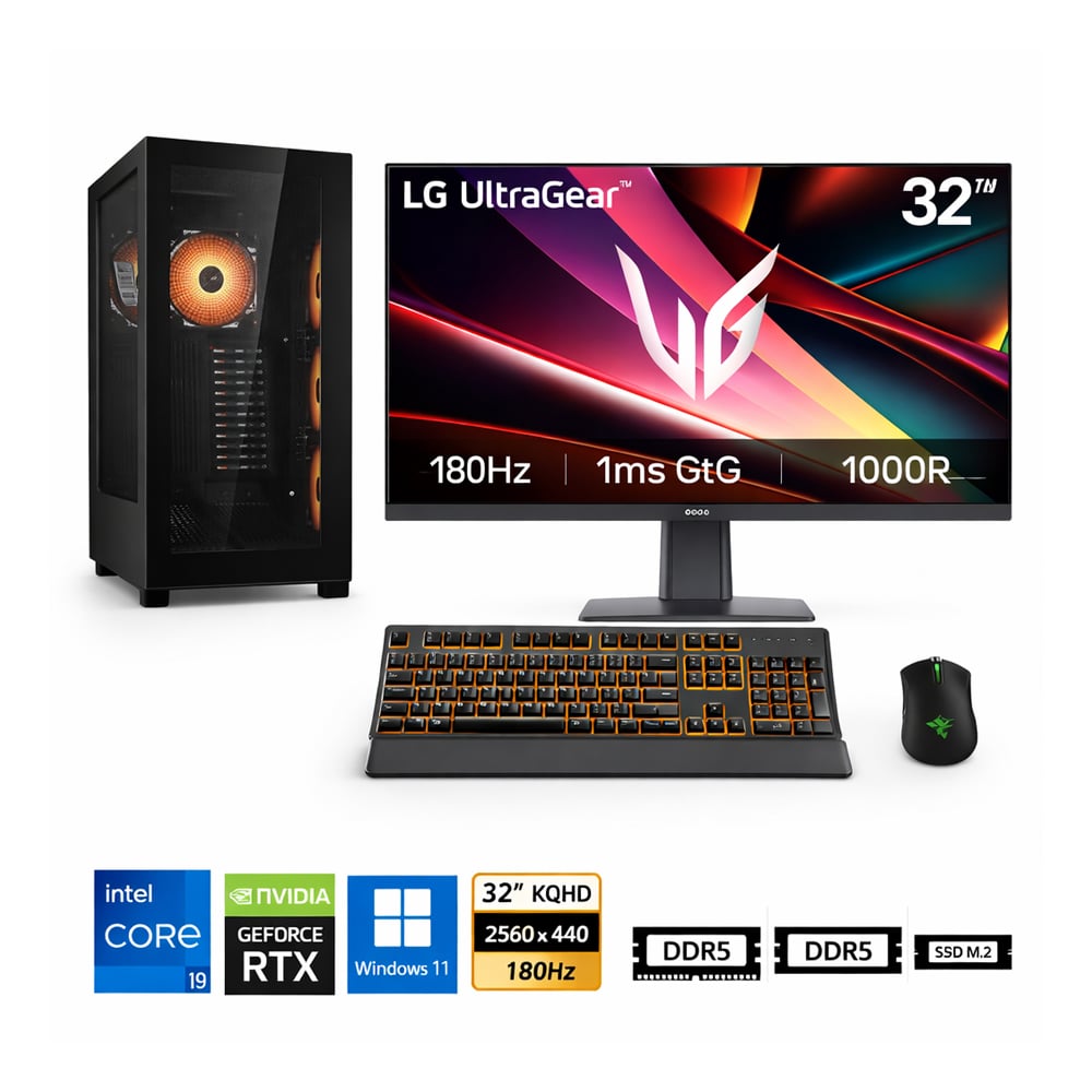 PC CORE I9-14900KF PROPC DUOFACE PRO 32|2TB|32' GEFORCE RTX 5070 12GB, W11HOME - 1