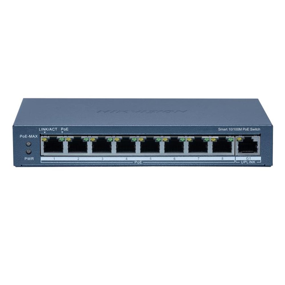 SWITCH HIKVISION DS-3E1309P-EI 9 RJ45 8-PORT POE - 1