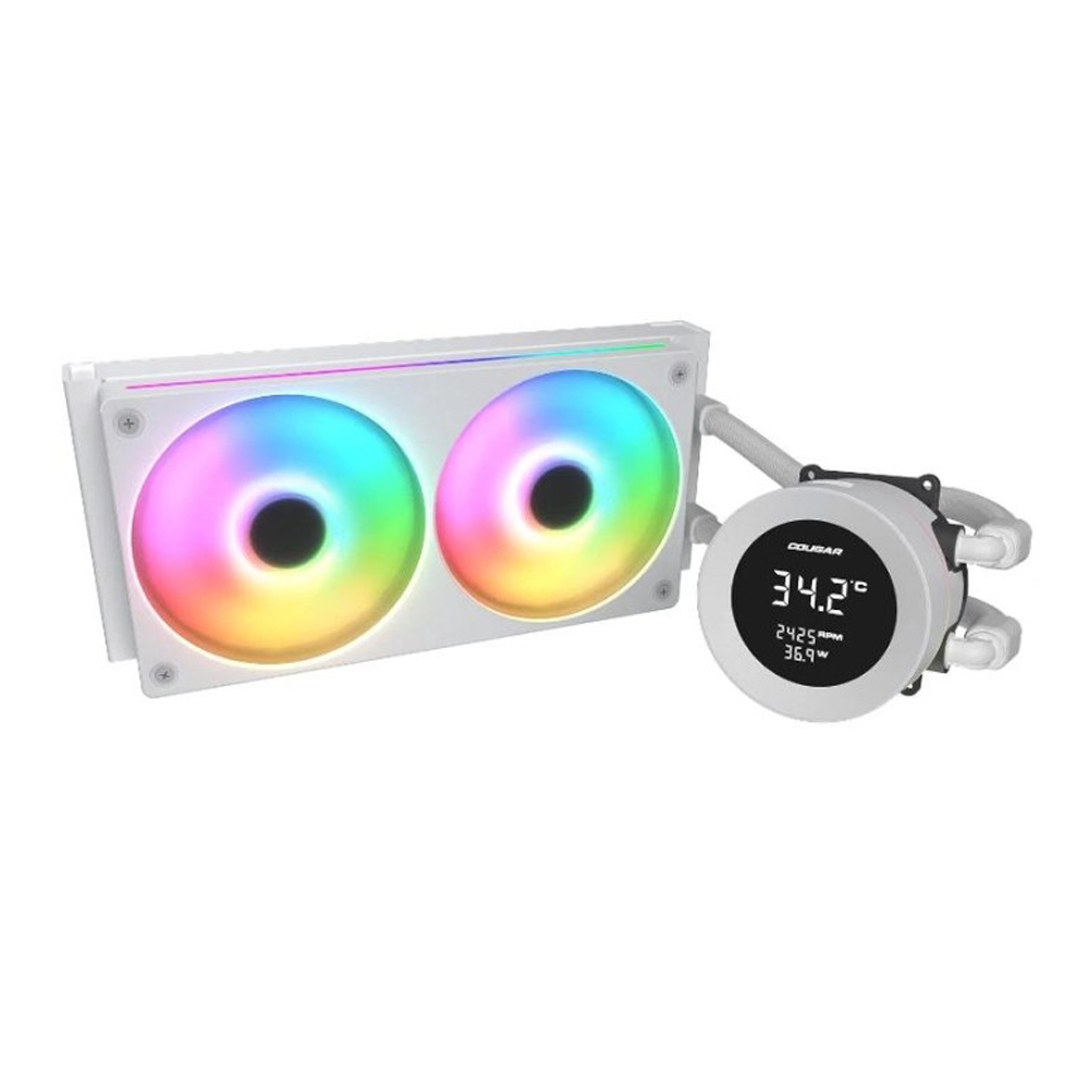 COOLER CPU COUGAR POSEIDON VISTEK 240 AUMENTO BLANCO - 1