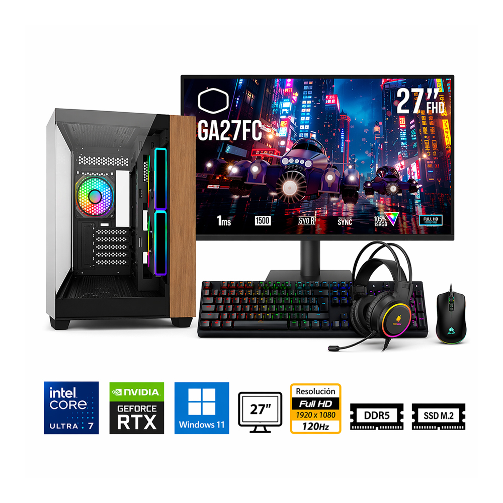 PC CORE ULTRA 7 265F PROPC ELITE 481 16|512|27' GEFORCE RTX 3050 6GB, W11HOME - 1