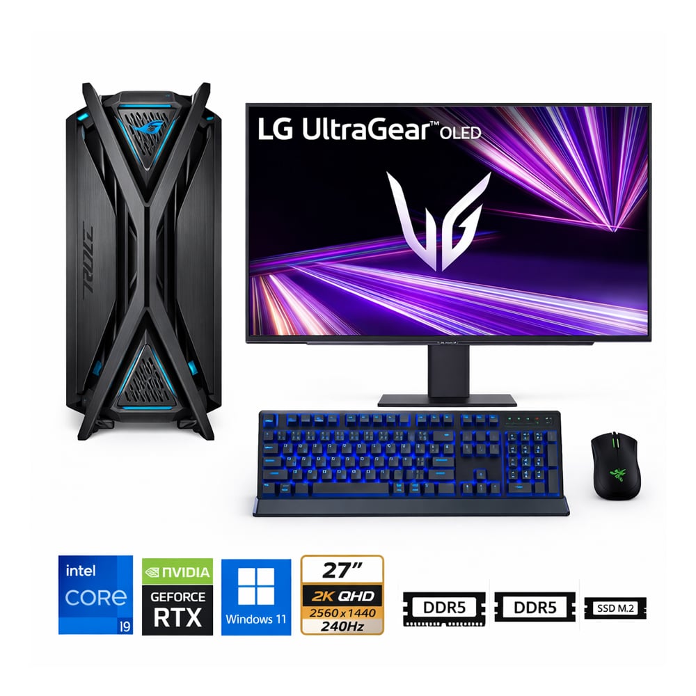 PC CORE I9-14900KF PROPC HYPERION GR701 32|2TB/27' GEFORCE RTX 5070 12GB, W11HOME - 1
