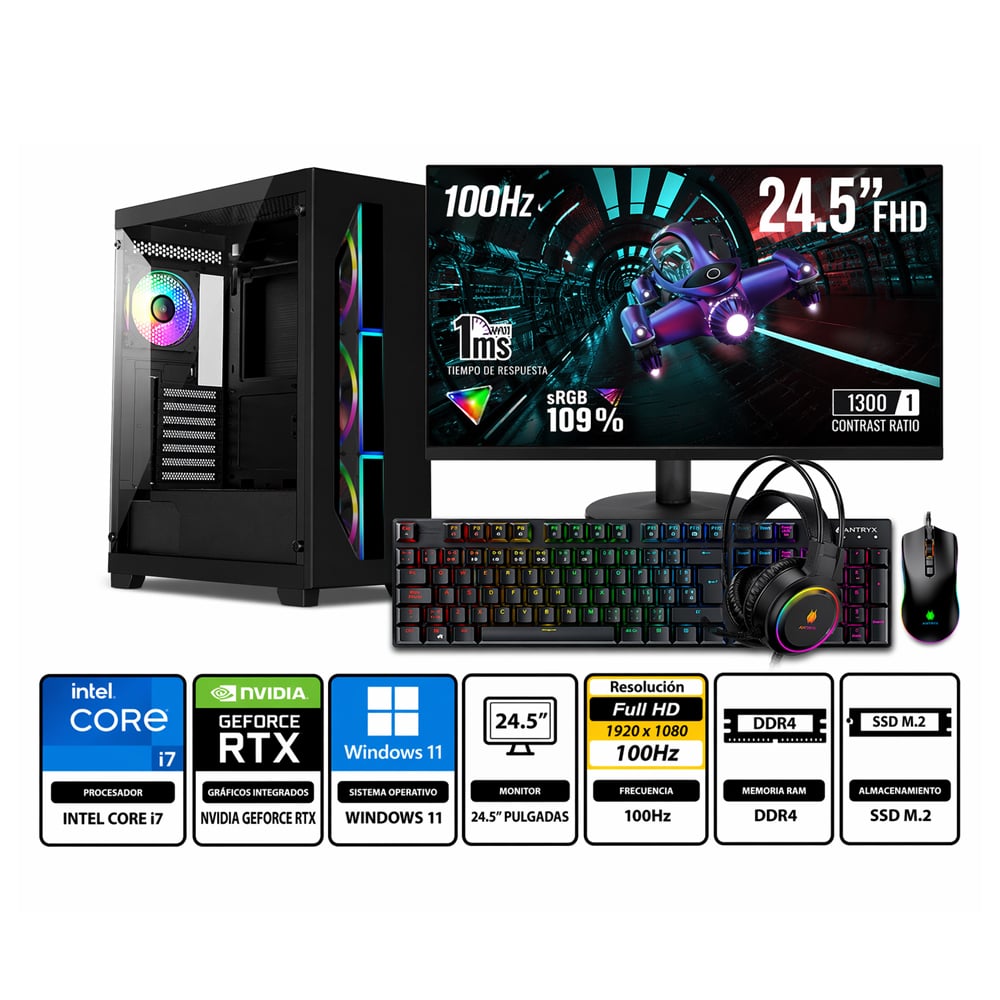 PC CORE I7-12700F PROPC ELITE 681 16|512|24.5' GEFORCE RTX 3050 6GB, W11HOME - 1