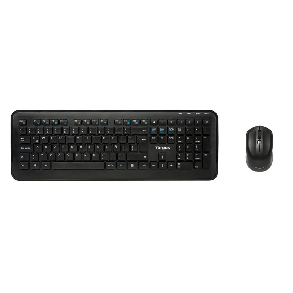 TECLADO Y MOUSE INALÁMBRICO TARGUS AKM610ESLP CONEXIÓN USB COLOR NEGRO - 1