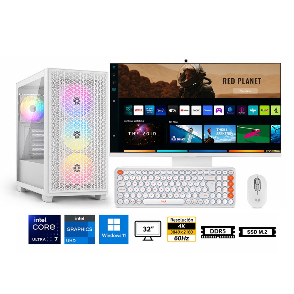PC CORE ULTRA 7 265K PROPC 1TB 32' GRÁFICOS INTEL