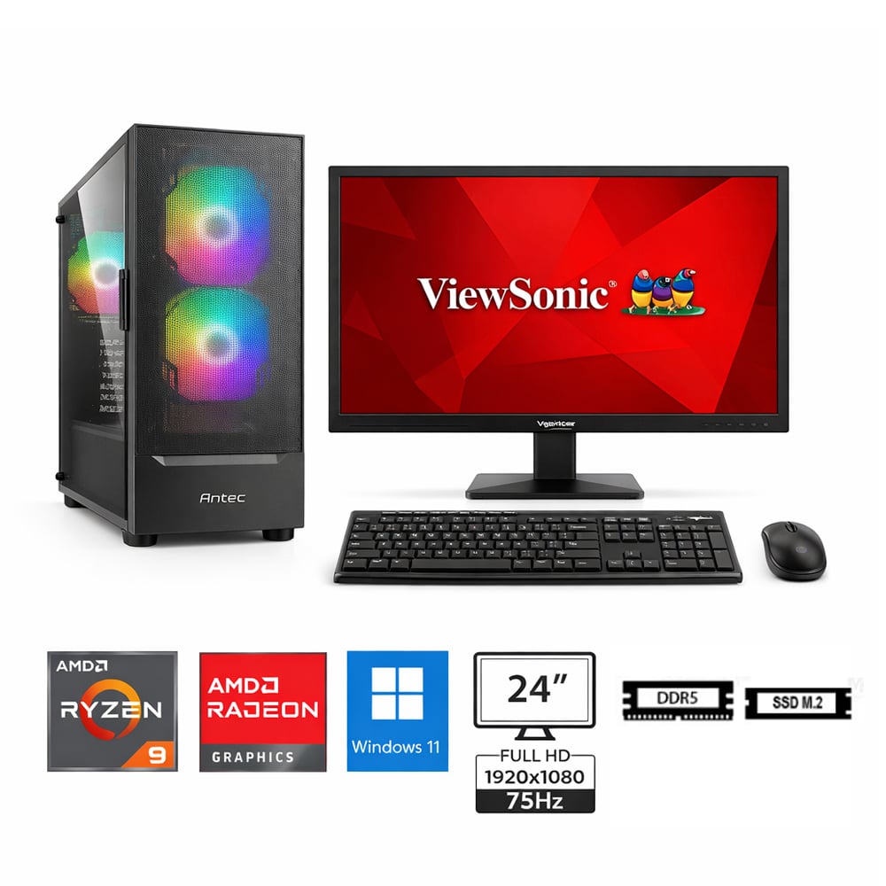 PC RYZEN 9 7900X PROPC NX410 16|500|24' GRAFICOS AMD RADEON, W11HOME, CON PANTALLA TACTIL - 1