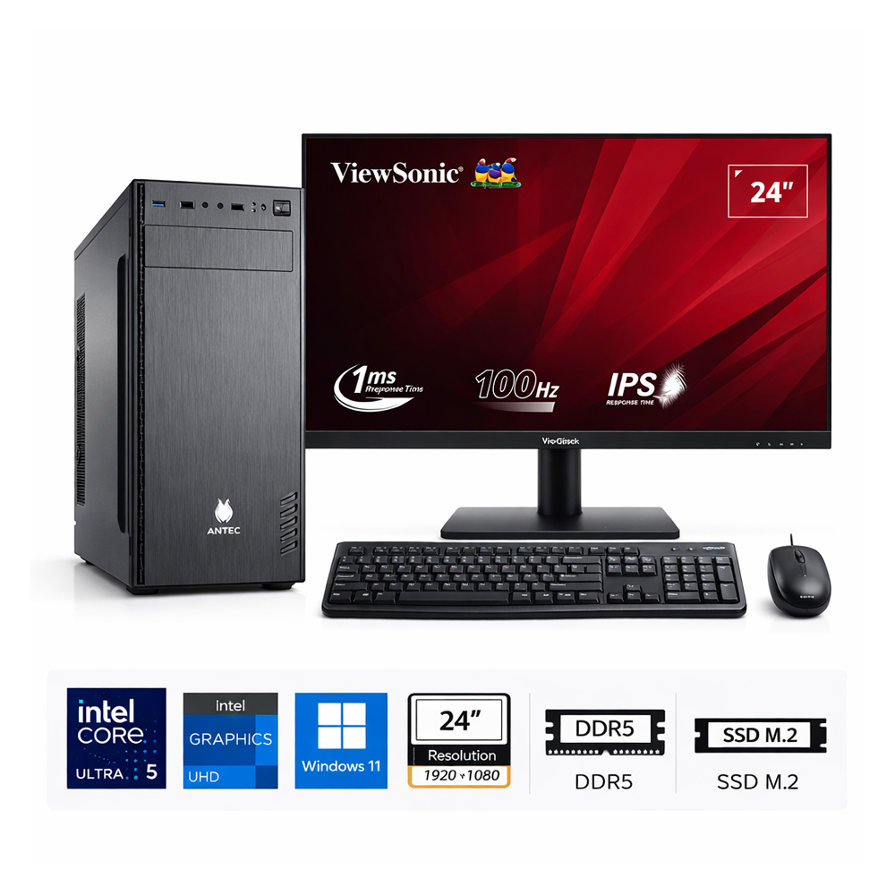 PC CORE ULTRA 5 225 PROPC ELEGANT 620 8|512|24' GRAFICOS INTEL, W11HOME - 1