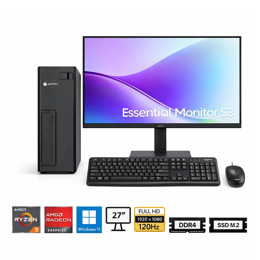 PC RYZEN 3 3200G PROPC XTREME XS-100UK SLIM 16|512|27' GRAFICOS AMD RADEON, W11HOME - 1