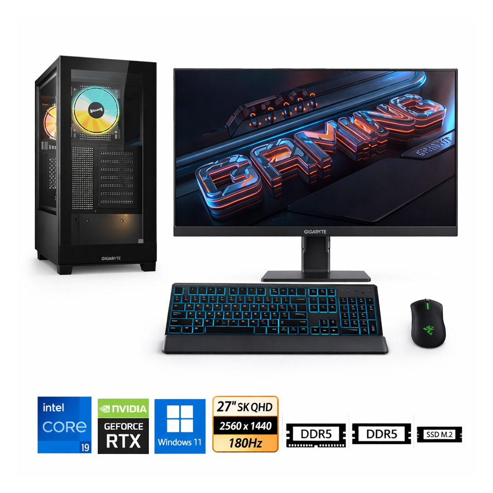 PC CORE I9-12900KF PROPC C500 PANORAMIC 16|1TB|27' GEFORCE RTX 5060 8GB, W11HOME - 1