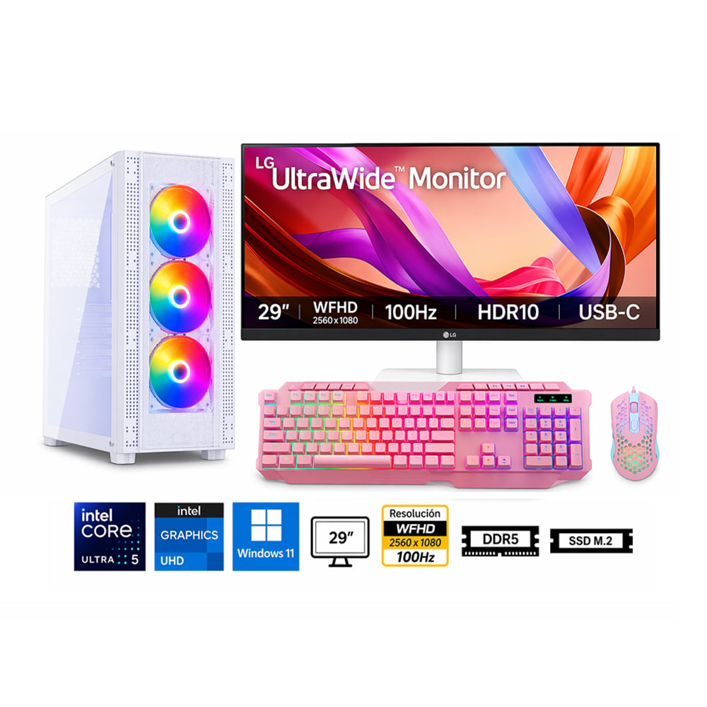 PC CORE ULTRA 5 225 PROPC RX-260 16|512|29' GRAFICOS INTEL, W11HOME - 1