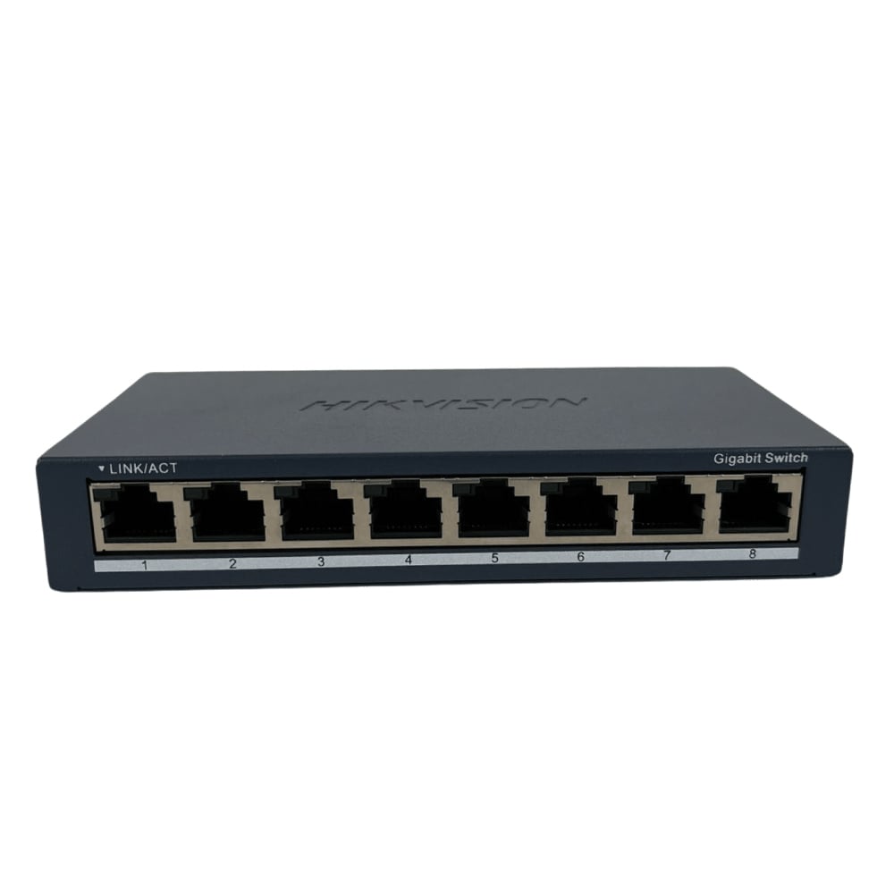 SWITCH GIGABIT HIKVISION 8 PUERTOS 1000 MBPS METÁLICO - 1
