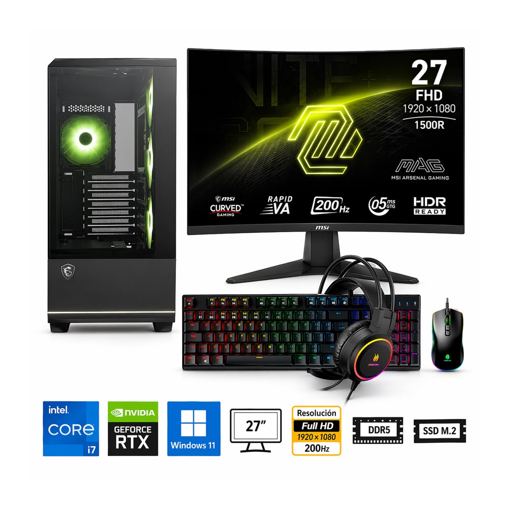 PC CORE I7-14700F PROPC PANO 110R 16|512|27' GEFORCE RTX 5050 8GB, W11HOME - 1