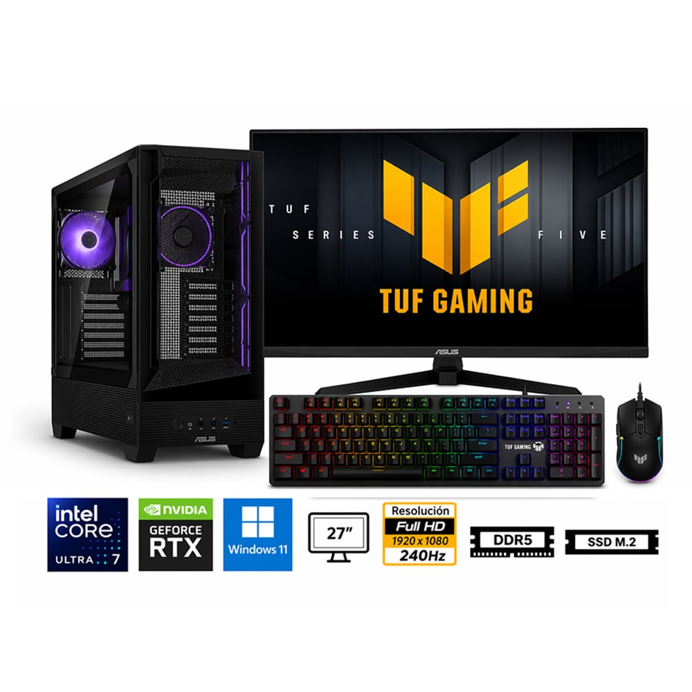 PC CORE ULTRA 7 265F PROPC A31 PLUS 16|1TB|27' GEFORCE RTX 5060 8GB, W11HOME - 1