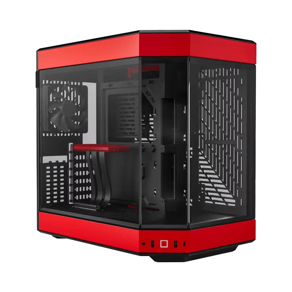 CASE HYTE Y60 BLACK CHERRY PARA PC ATX CON COMPATIBILIDAD PARA REFRIGERACIÓN LÍQUIDA - 1