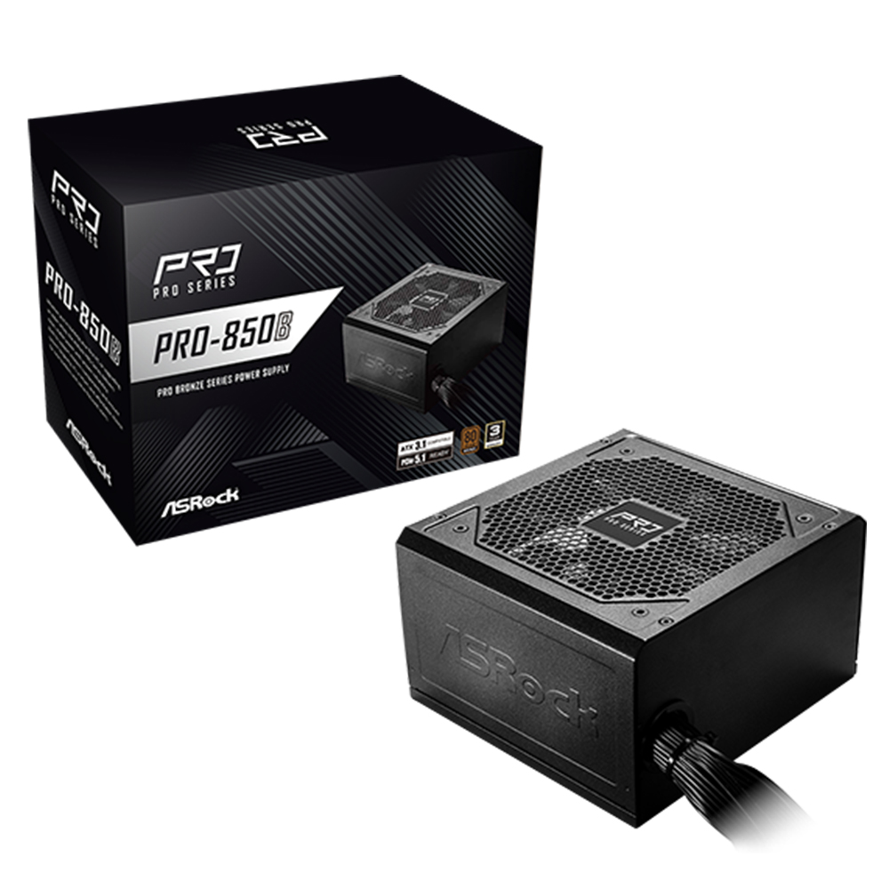 FUENTE DE PODER ASROCK PRO-850B 850 W 80 PLUS BRONZE ATX - 1