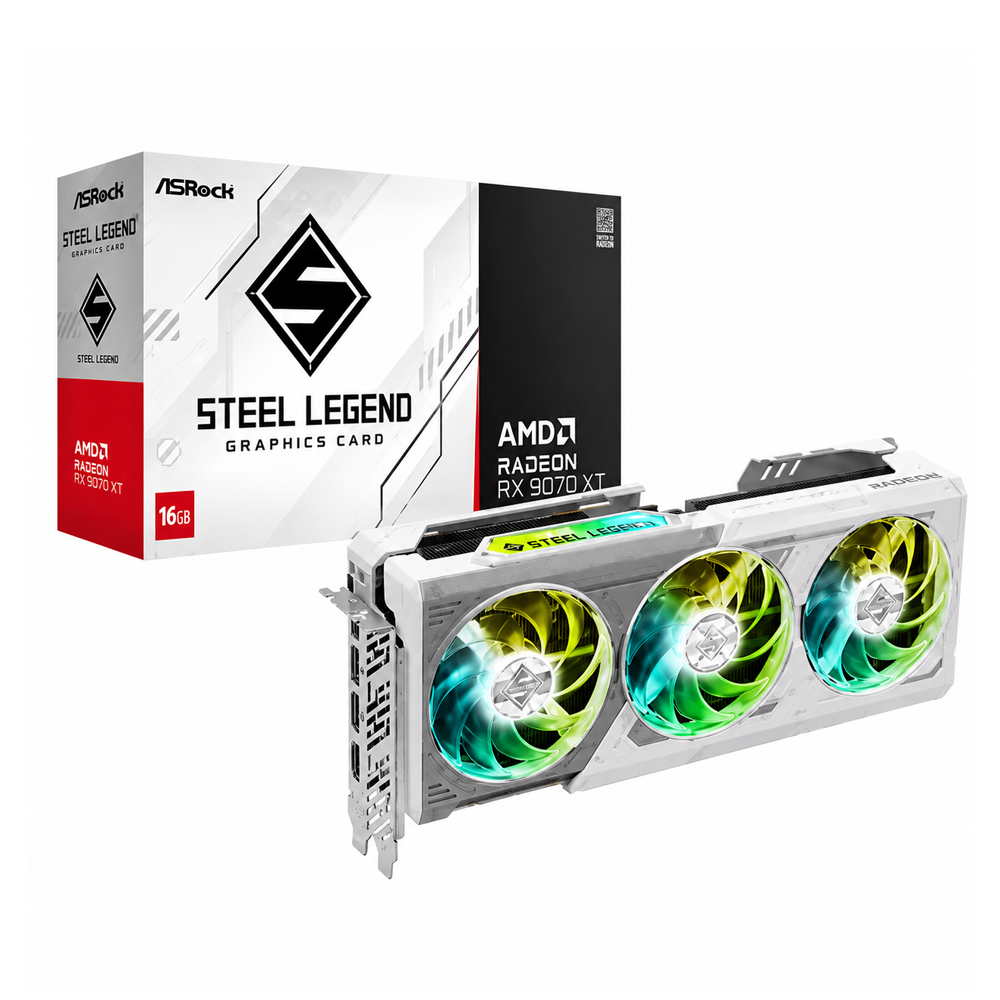 TARJETA GRÁFICA ASROCK AMD RADEON RX 9070 XT 16GB GDDR6 PCI EXPRESS 5.0 - 1