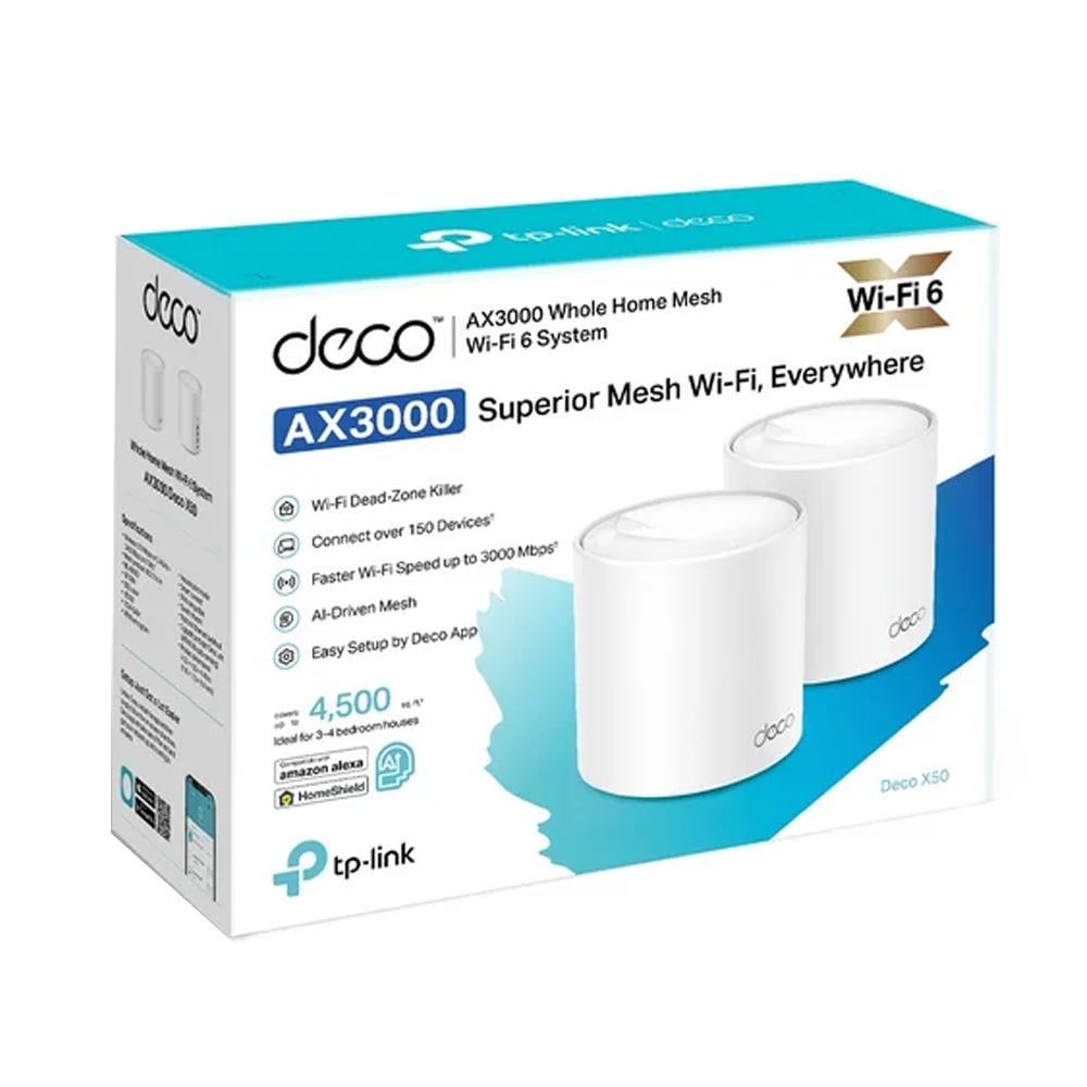 SISTEMA WIFI MESH TP-LINK DECO X50-2 AX3000 CONECTIVIDAD - 1