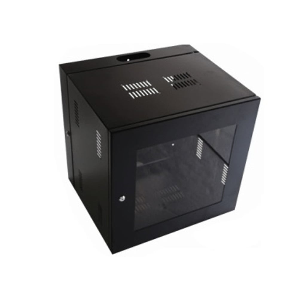 GABINETE RACK MURAL 12U PUERTA FRONTAL VIDRIO 58X60X51 CM - 1