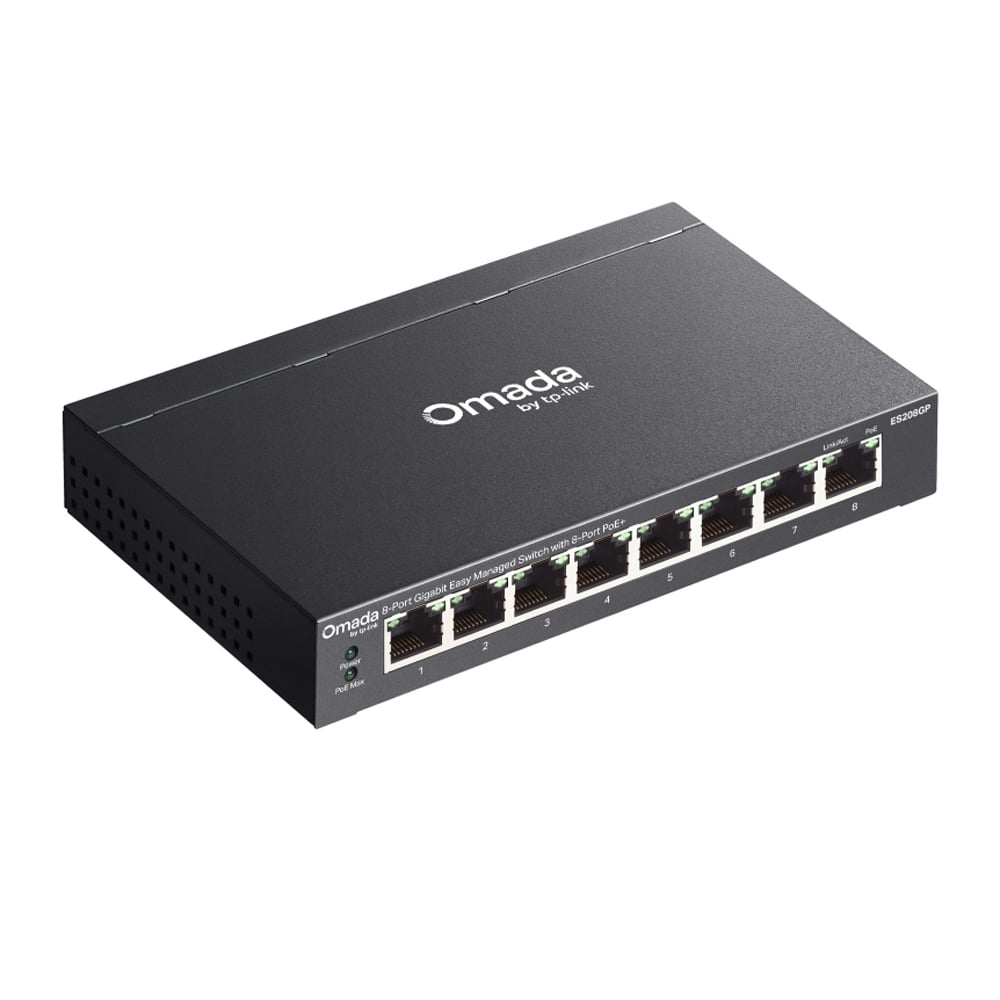 SWITCH TP-LINK AGILE ES208GP POE+ 64W METAL - 1