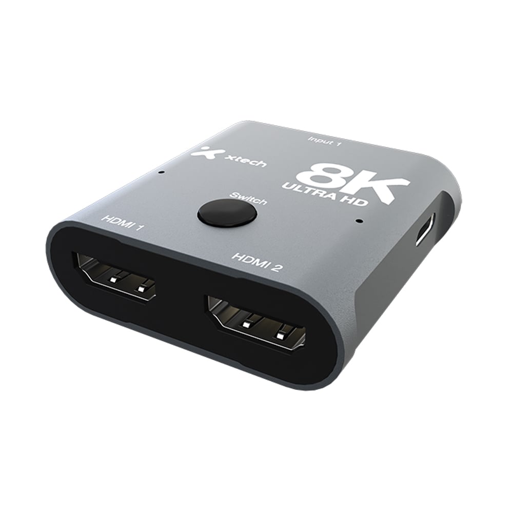SWITCH HDMI XTECH XHA-440 8K BIDIRECCIONAL ALUMINIO - 1