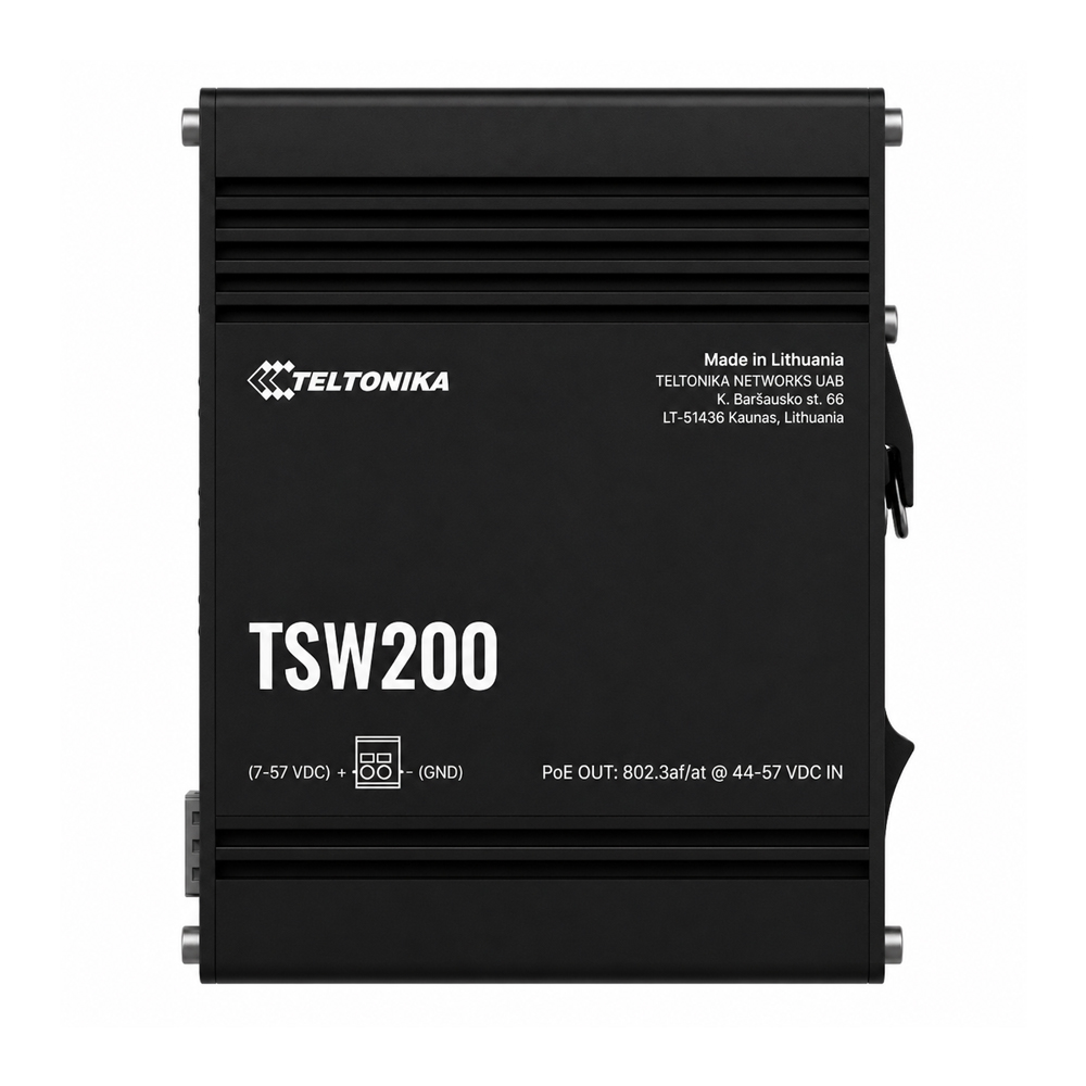 SWITCH INDUSTRIAL TELTONIKA TSW200 8 PTS POE 120W - 1