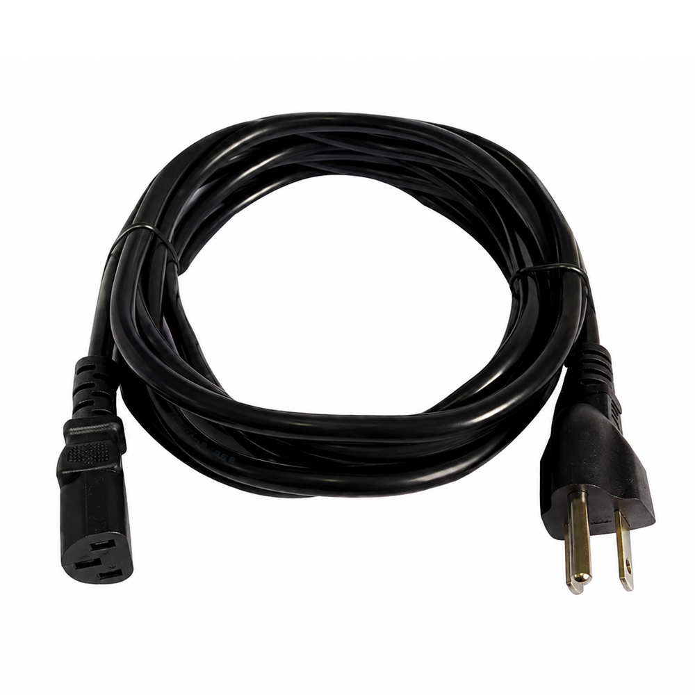CABLE DE PODER DELCOM 1.8 M TIPO TRÉBOL CLOVERLEAF PARA LAPTOP Y EQUIPOS ELECTRÓNICOS - 1