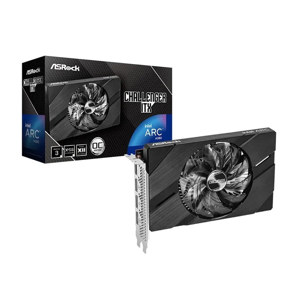 TARJETA GRÁFICA ASROCK INTEL ARC A380 CHALLENGER ITX 6GB 6 GB GDDR6 PCI EXPRESS 4.0 - 1