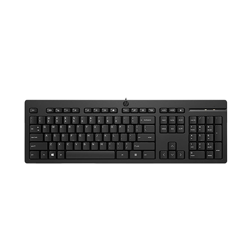 TECLADO HP 125 USB BLACK - 1