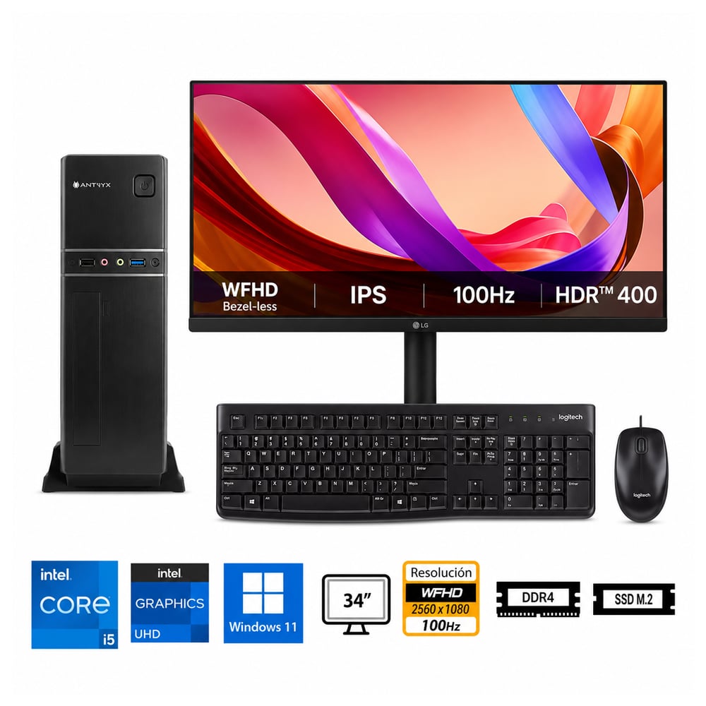 PC CORE I5-14400 PROPC XTREME XS-110 16GB RAM 512GB SSD GRÁFICOS INTEL UHD 730 - 1