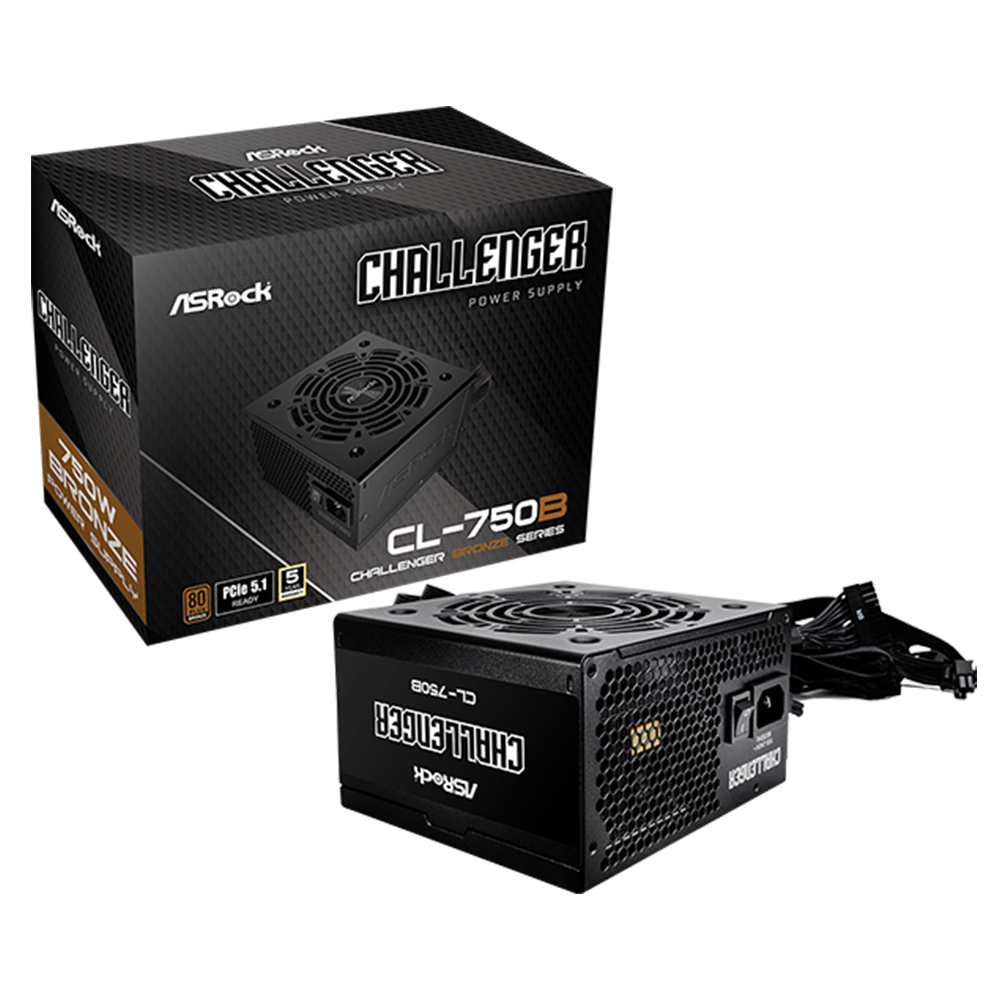 FUENTE DE PODER ASROCK CL-750B 750 W 80 PLUS BRONZE ATX - 1