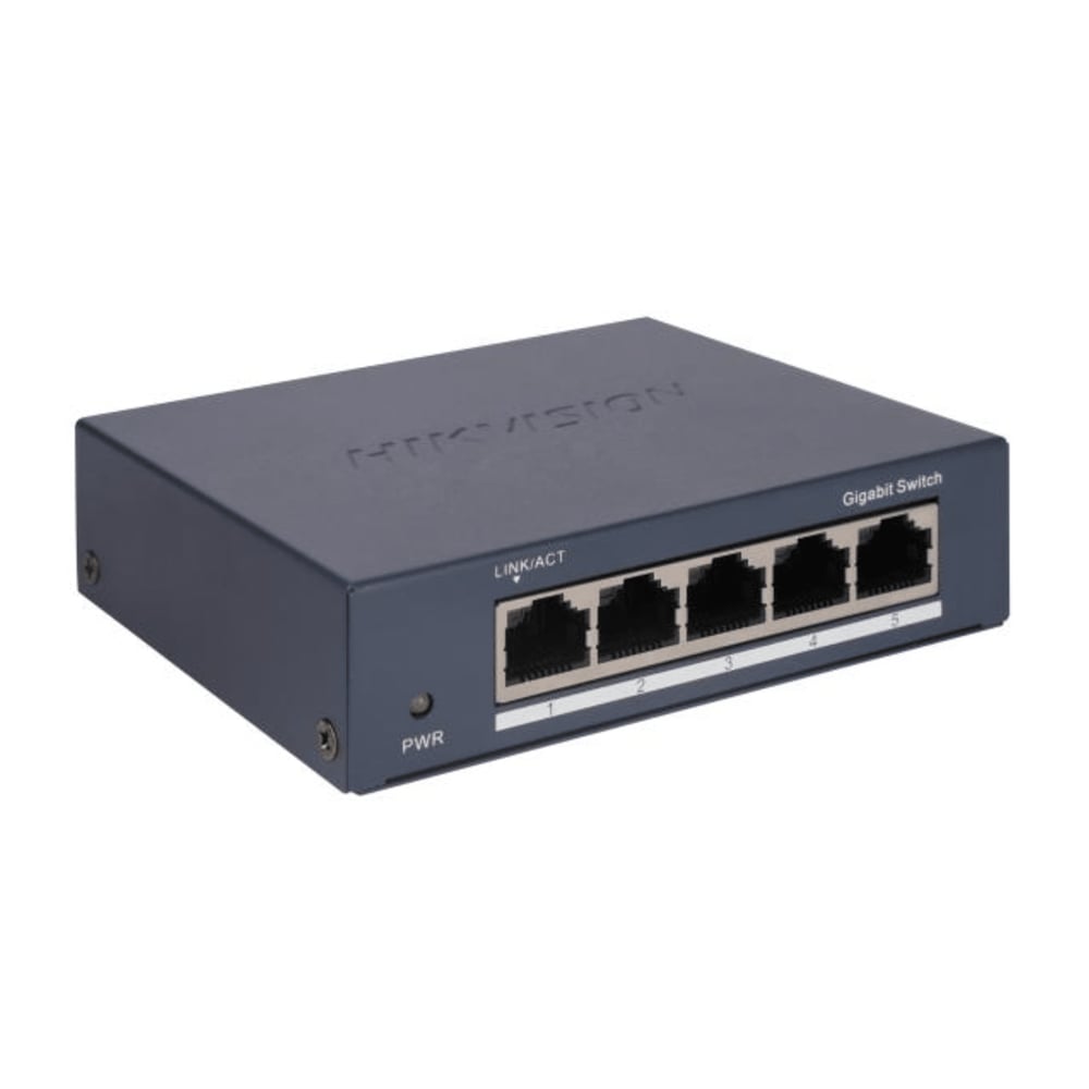 SWITCH GIGABIT HIKVISION 5 PUERTOS 1000 MBPS METÁLICO - 1