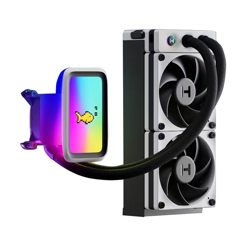 SISTEMA DE REFRIGERACIÓN LÍQUIDA HYTE THICC Q60 CON PANTALLA IPS 720P Y VENTILADOR - 1
